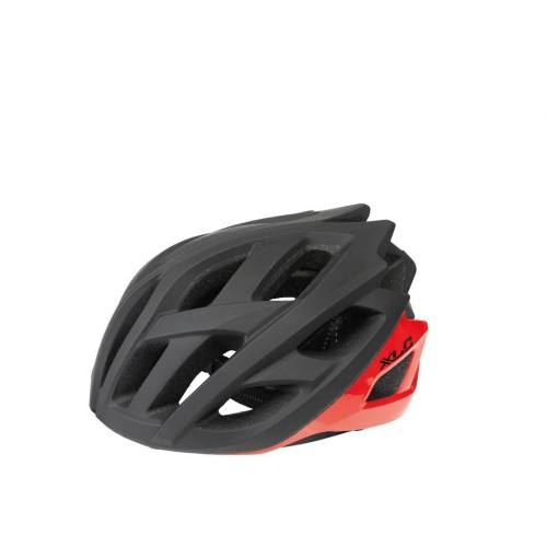 2500180100 XLC Casco da corsa BH-C23 54-58cm, nero opaco rosso lucido