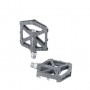 2501813411 XLC Pedale flat per MTB/trekking Colour Edition PD-M12 Alluminio, color titanio