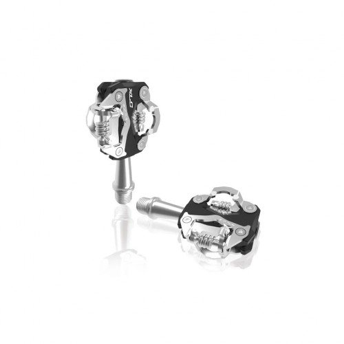 2501835500 XLC Pedale a sgancio rapido per MTB PD-S15 nero/argento, 2 lati