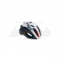 3HM103L0BW1 Casco MET Road Elite Rivale Bianco Nero Rosso - Lucido L 59/62