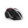 3HM108M0NR1 Casco MET STRADA Sport Idolo BLACK SHADED WHITE RED MATT M 52/59