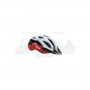 3HM109M0RN2 Casco MET Active Crossover Bianco Nero Rosso - Lucido M 52/59