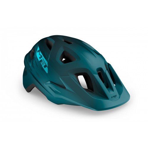 3HM118CE00LBL2 Casco ECHO MET Mountain Bike Helmet for Trail and E-MTB Blu Petrolio  L/M