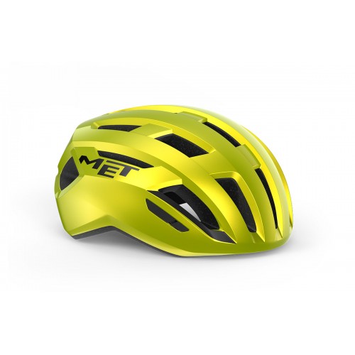 3HM122CE00LGI1 MET VINCI MIPS Casco da Ciclismo su Strada LIME METALLIZZATO LUCIDO L