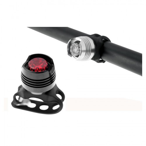 546030681 WAG fanalino posteriore in alluminio nero batterie incluse (luce rossa)