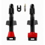 AD/CARB35  2 valvole tubeless 35mm CARBONARIA +4 gommini+chiave+interno BOX