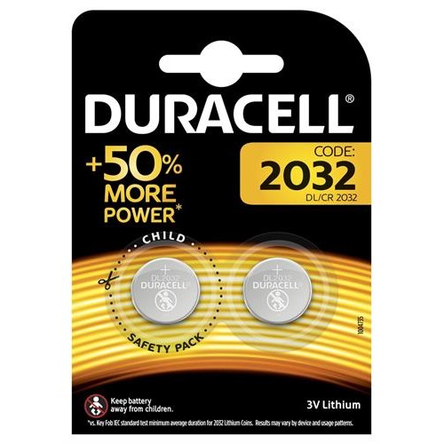 BAT/DUR2032  BATTERIE DURACELL LITIO 2032 2pz IN BLISTER