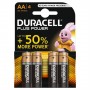 BAT/DURAA  BATTERIE DURACELL PLUS POWER STILO AA ALCALINE 4pz IN CARD