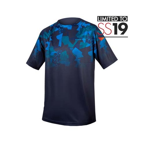 E3172NA/3 Endura SingleTrack Print T - LTD Navy S