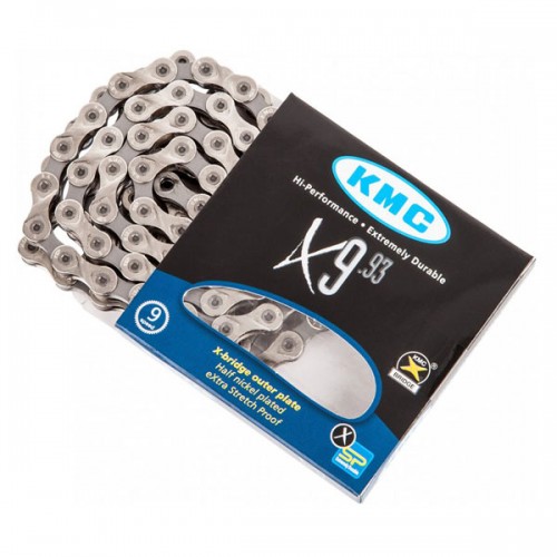 KMC CATENA 9 VELOCITÀ, SERIE X9.93 ARGENTO/GRIGIO