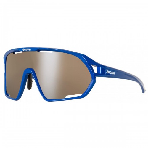 Occhiali Eassun Paradiso blue mate con lenti a specchio Argento