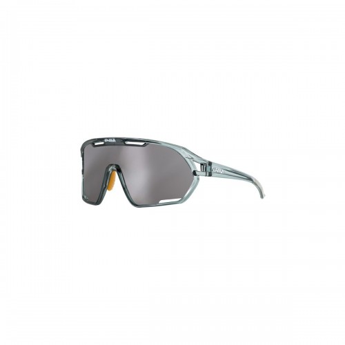 Occhiali Eassun Paradiso grigio brillante traslucido con lenti a specchio Smoke