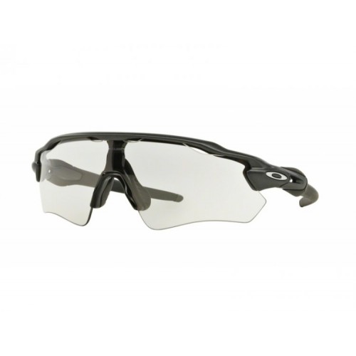 Occhiali Oakley Radar EV Path Steel lenti Clear 50% Black Irid Fotogromatica