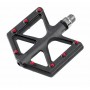 PED/D213  PEDALE IN CARBONIO NERO CON PIN ROSSI CUSCINETTI