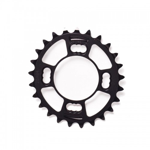 RR145 ROTOR Corona ovale mtb 25 denti bcd64 x 4 interna nero
