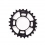RR145 ROTOR Corona ovale mtb 25 denti bcd64 x 4 interna nero
