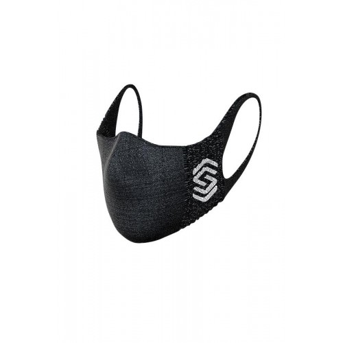Silverskin MASCHERINA NERA FILTRANTE ANTIBATTERICA, LAVABILE E IDROREPELLENTE CON ARGENTO (M)