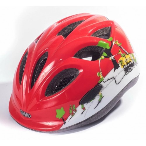ABUS Smiley Croco fire rosso Casco per bambini - Casco per bicicletta taglia S 45-50