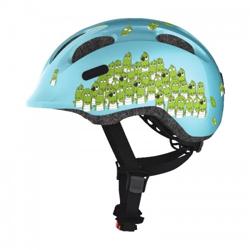 ABUS Smiley Crocodile azzurro Casco per bambini - Casco per bicicletta taglia S 45-50